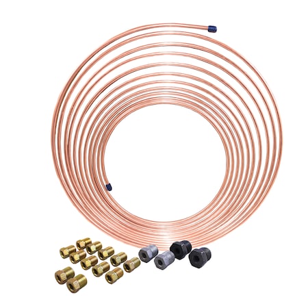 Ags NiCopp Nickle Copper Brake Line Coil Kit 3/16" x 25" CNC-325K